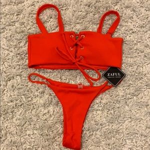 Burnt Orange Zaful Bathing Suit